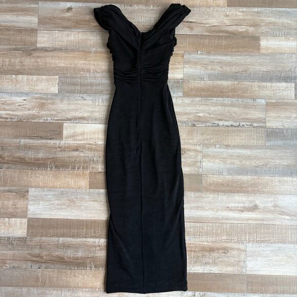 MISHA Maylee Off Shoulder Dress Black Size XXS - Picture 5 of 7